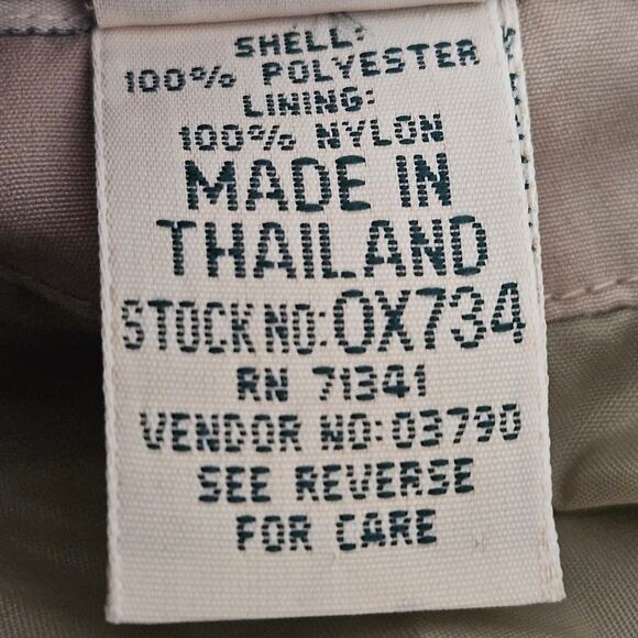 LL Bean Tan Trench Coat Size Medium - Picture 4 of 4